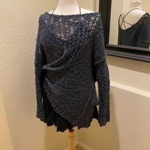 M Dark Grey Knit Free People Sweater